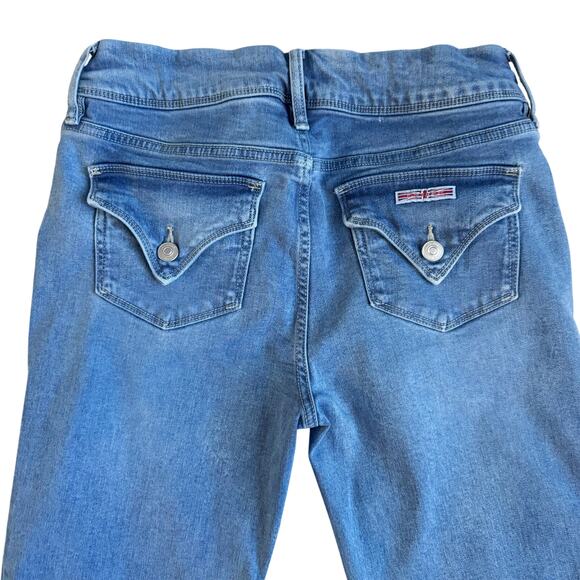 Hudson Jeans Womens Sz 6 Blue Straight leg Crop Ankle Mid rise Preppy Classicore - Picture 10 of 11